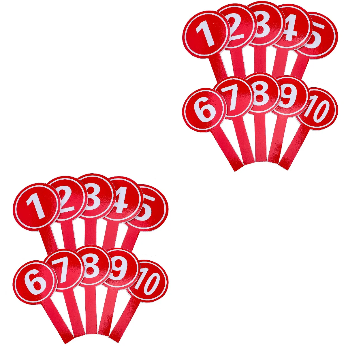 

20 Pcs Hook Fork Holding A Number Plate Mini Whiteboard Score Keeper Foam Reusable Scoreboard