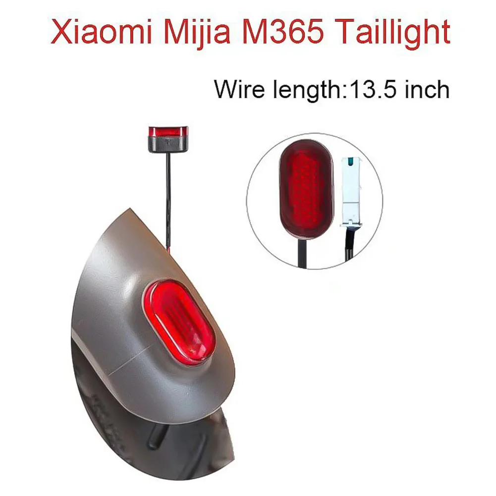 

Задний фонарь для электроскутера, светодиодный стоп-сигнал для скутеров Xiaomi M365, задний фонарь длиной 13,5 см, аксессуары для скутеров