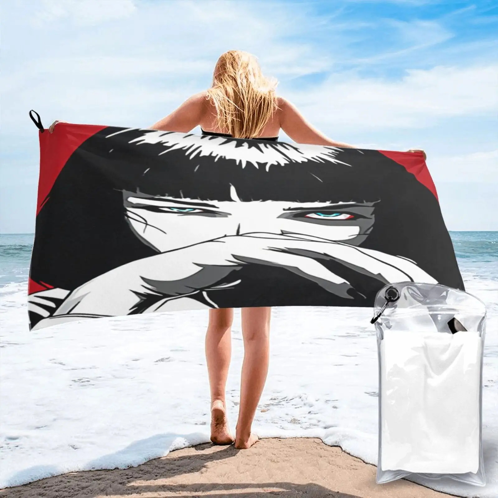 

Quentin Tarantino Pulp Fiction Mia Beach Towel Beach Cover Towel Bath Microfiber Towel Bath Towel Bath Towel Bathroom Products