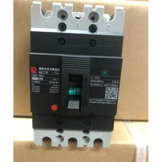 Фото Автоматический выключатель в литом корпусе Changshu CM3-63L M H CM3-100C/3300 63A100A №1
