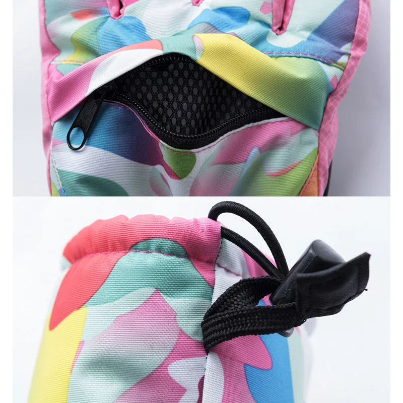 Женские Водонепроницаемые мужские варежки 2022 теплые лыжные перчатки с