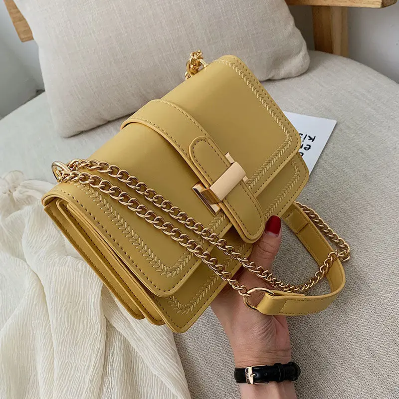 

Women's Bag PU Leather 2022 Female Literary Single-Shoulder Bag Minority Design Cross-Body Bag Trend Women's Bag Bolsos