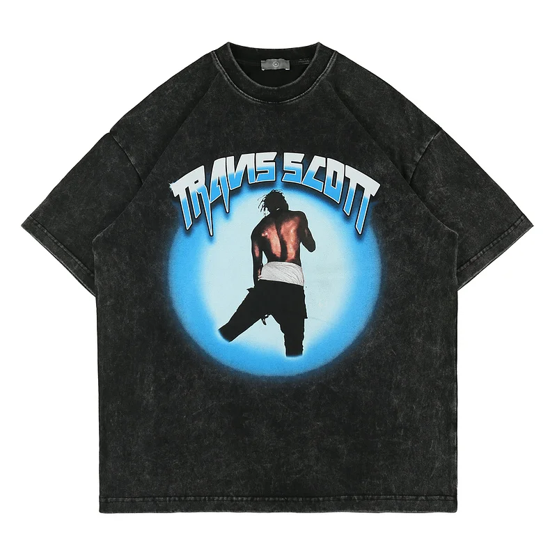 

21ss NEW Heavy Fabric TRAVIS SCOTT T Shirt Women Men Best Quality Vintage Summer Style Cactus Jack Top Tees men clothing
