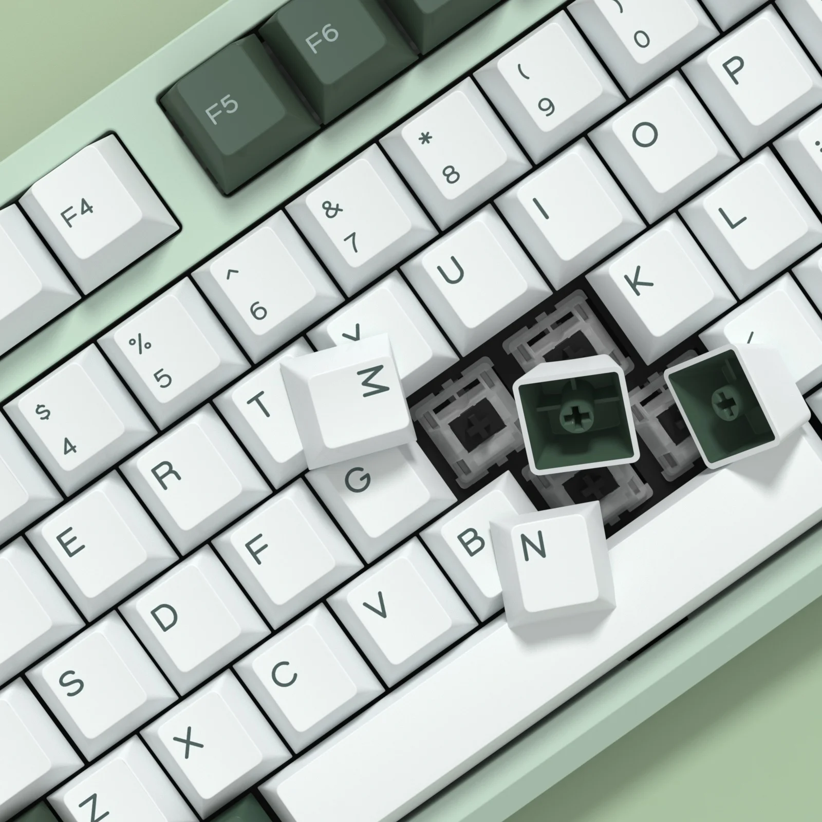 KBDiy GMK ботаническая клавиатура, вишневый профиль, двойные выстрелы PBT ISO клавиши для геймера, механическая клавиатура, комплект игр, ретро GMK67 (art.: 3920c7beed320) - 3920c7beed320