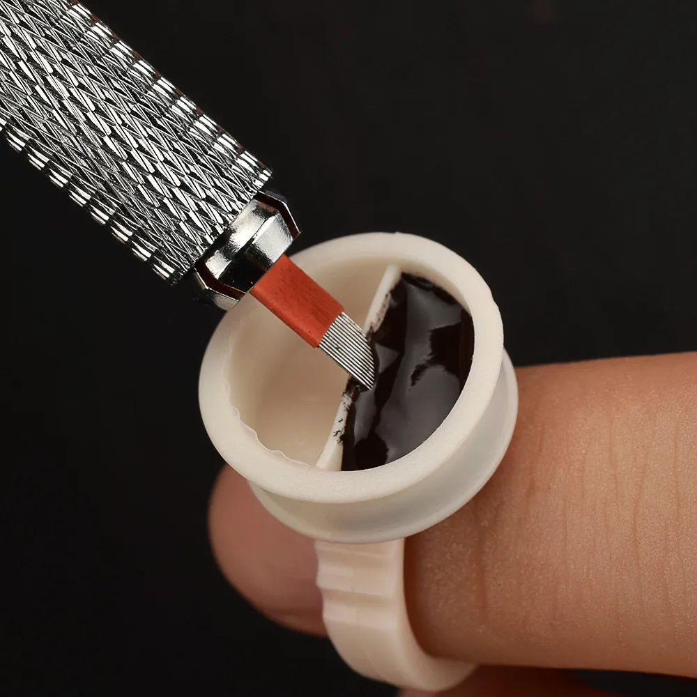 100 шт. силиконовые кольца-держатели для бровей и губ кольцо перманентного макияжа