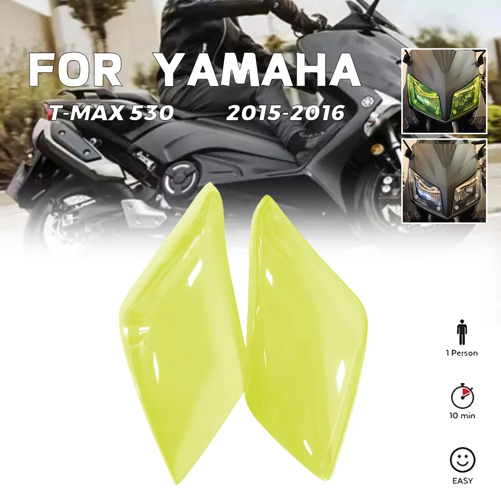 

For YAMAHA T-max 530 TMAX530 2015-2016 Motorcycle Headlight Cover Protective Screen Lens Acrylic Protective Cover Lampshade