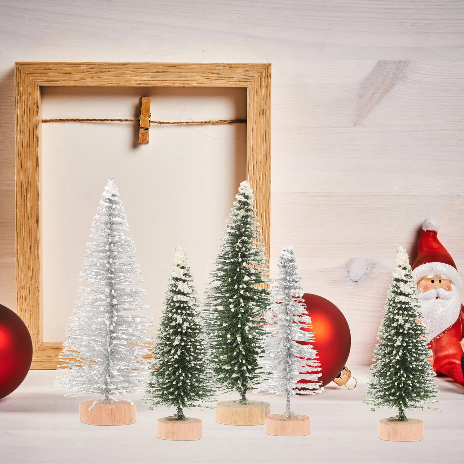 Миниатюрные пейзажные деревья снежинка мороз Рождество сделай сам украшение для