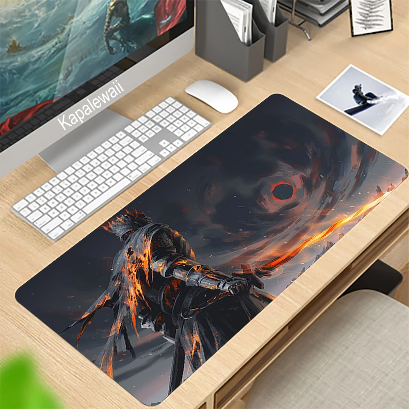 

Large Gaming Dark Soul Landscape Pattern Mouse Pad Gaming Desk Pad Anime Mouse HD Print Computer Gamer Locking Edge Mouse Mats