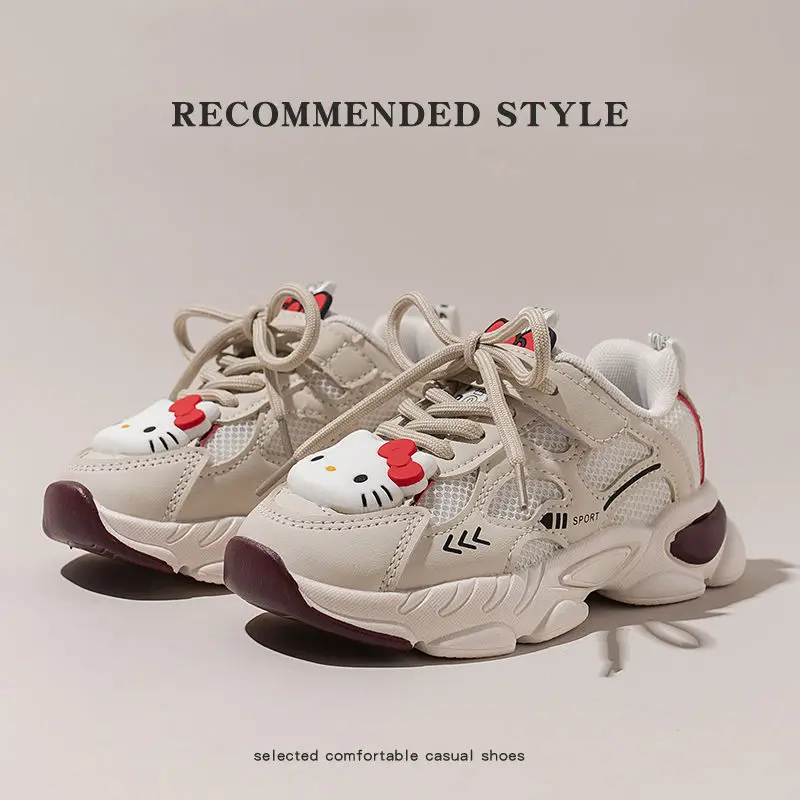 Детские кроссовки Sanrio анимация периферийный kawaii kt cat сетчатые дышащие милая