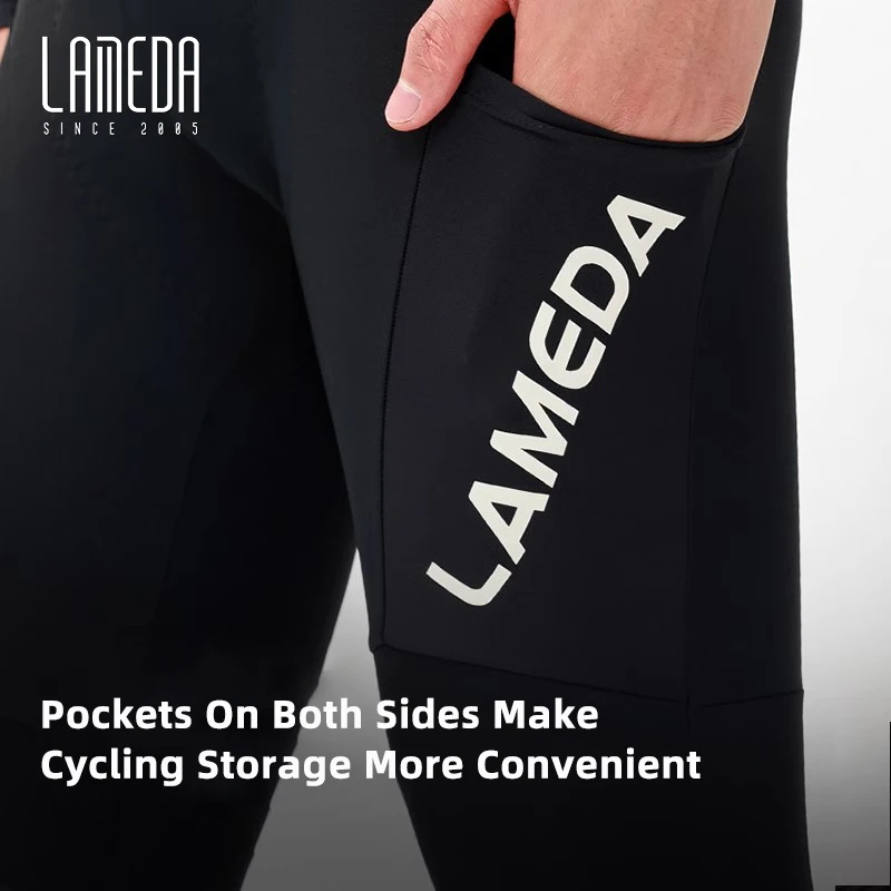 LAMEDA новые велосипедные брюки-комбинезоны мужские с высокой талией и карманами