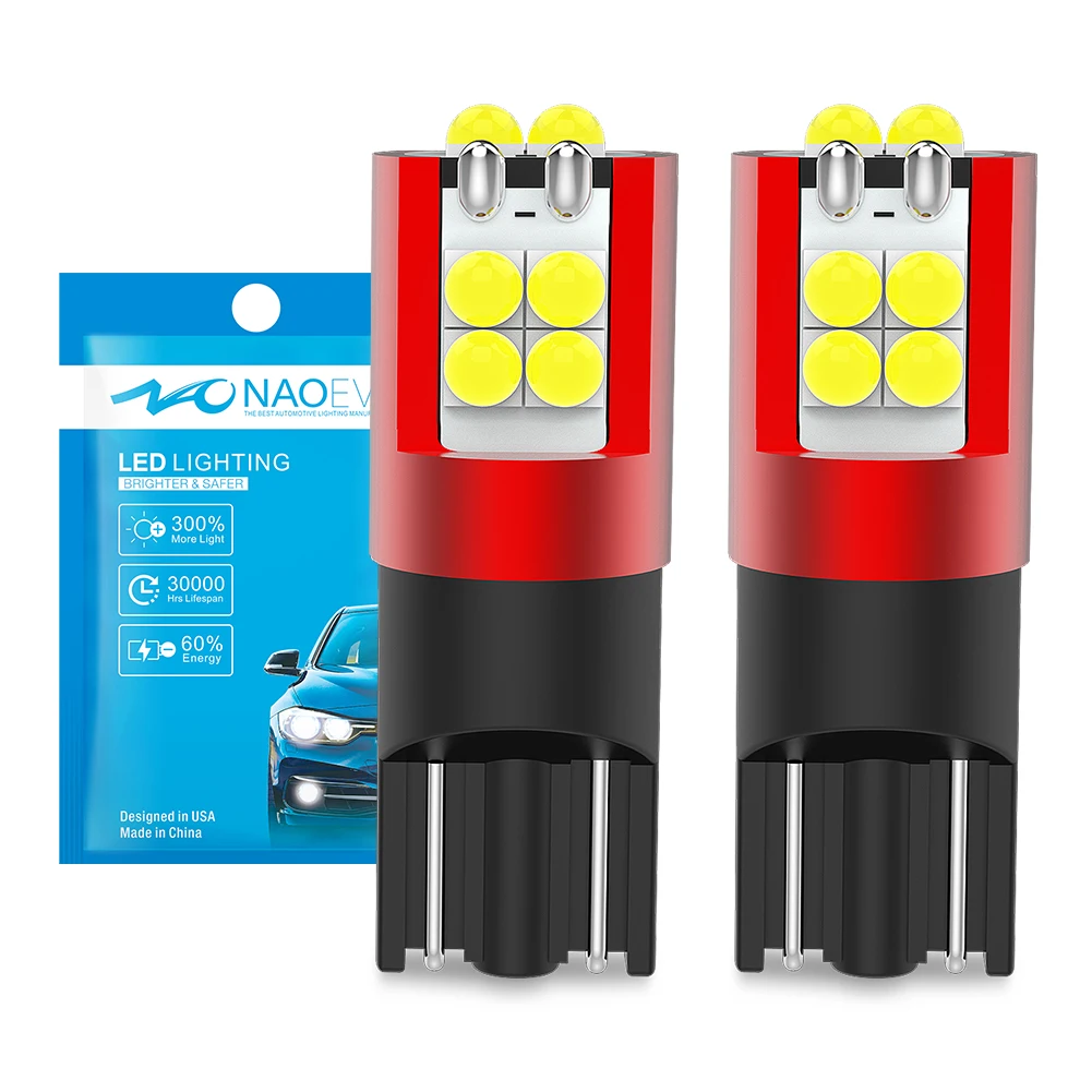 

2x W5W T10 Светодиодный CANBUS Без Ошибок 5 Вт 12 В 700 Лм Супер Яркий Автомобильный Боковой Габаритный Фонарь 6000 К Белый Я...