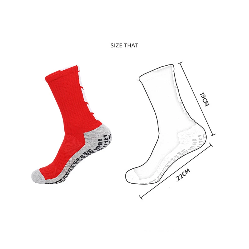 Football socks men's wear-resistant towel bottom glue anti slip socks thickened practical sports socks men