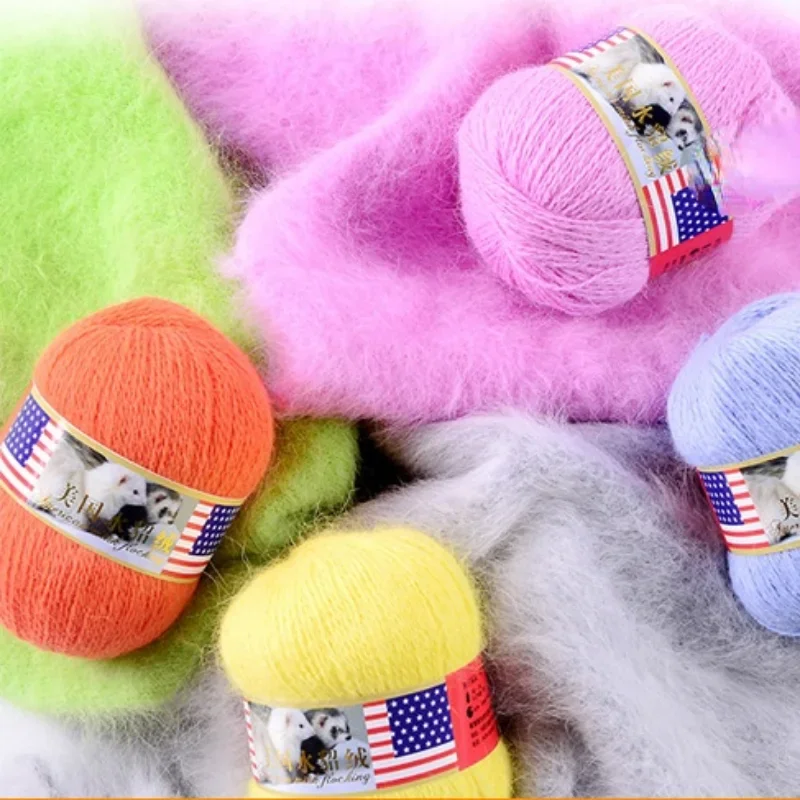 Длинная пряжа из норки 50 г