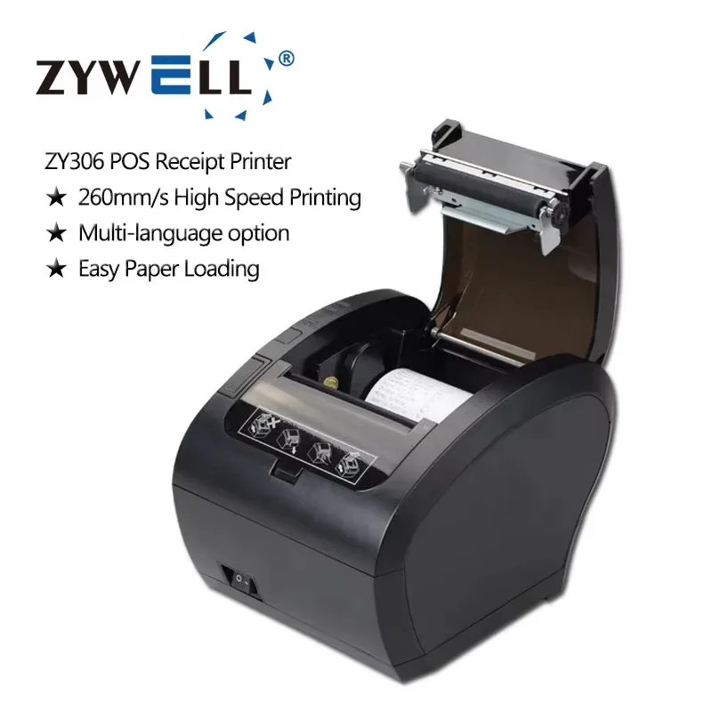 Фото Термопринтер для чеков OEM ZYWELL Imprimante Thermique 80 мм с Bluetooth №4