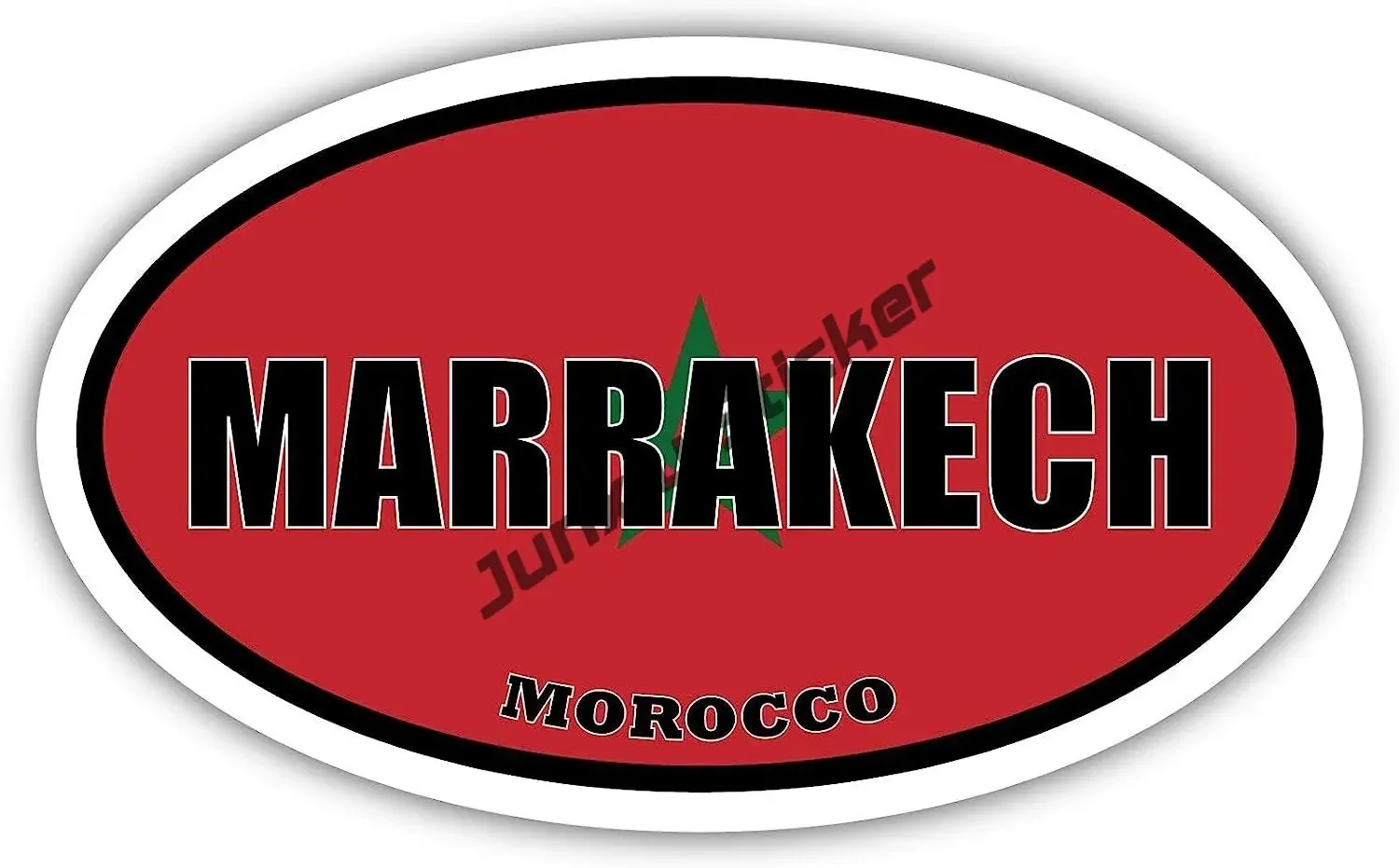 Индивидуальная наклейка с гербом Марокко самоклеящаяся водостойкая для