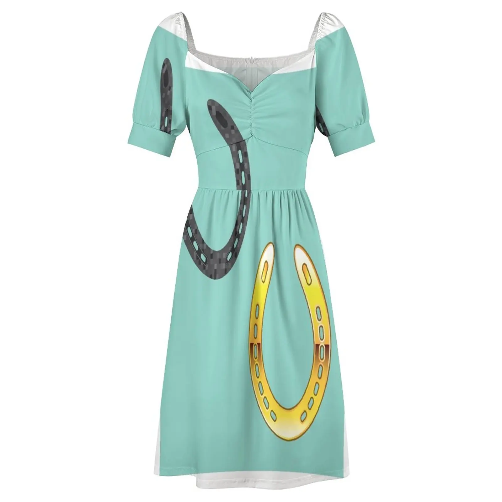 Платье-туфли с принтом лошади женские элегантные свободные платья летние