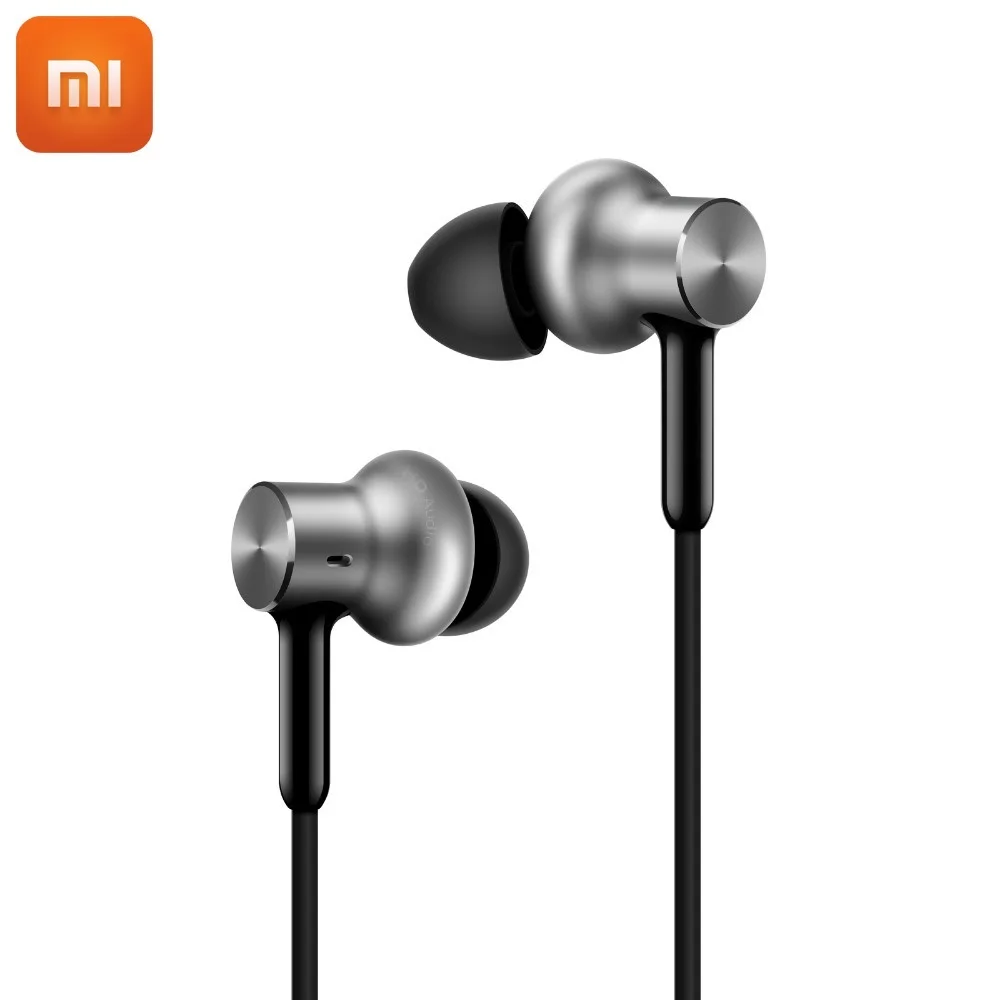 Оригинальные наушники Xiaomi Hybrid Pro HD круглая железная Смешанная гарнитура Mi Piston с