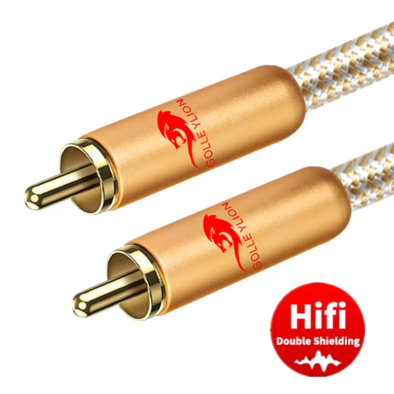 Цифровой коаксиальный аудиокабель Hifi RCA папа для сабвуфера DVD ТВ Система