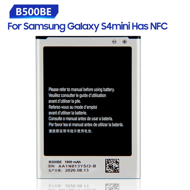 

Replacement Battery For Samsung Galaxy S4 Mini Project i9190 i9192 i9198 i9195 J Mini B500BE B500AE With NFC 1900mAh