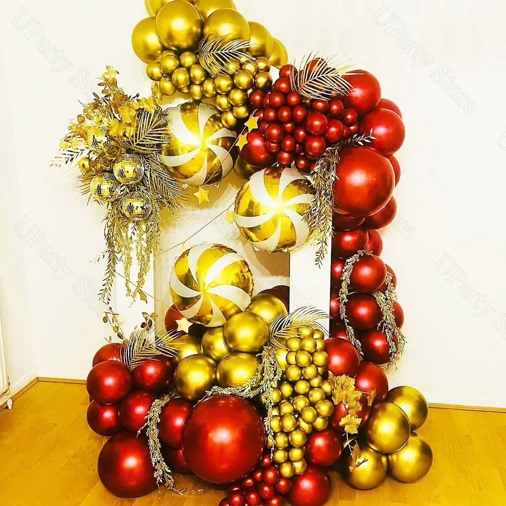 Металлические красные воздушные шары для свадьбы MicroPlush