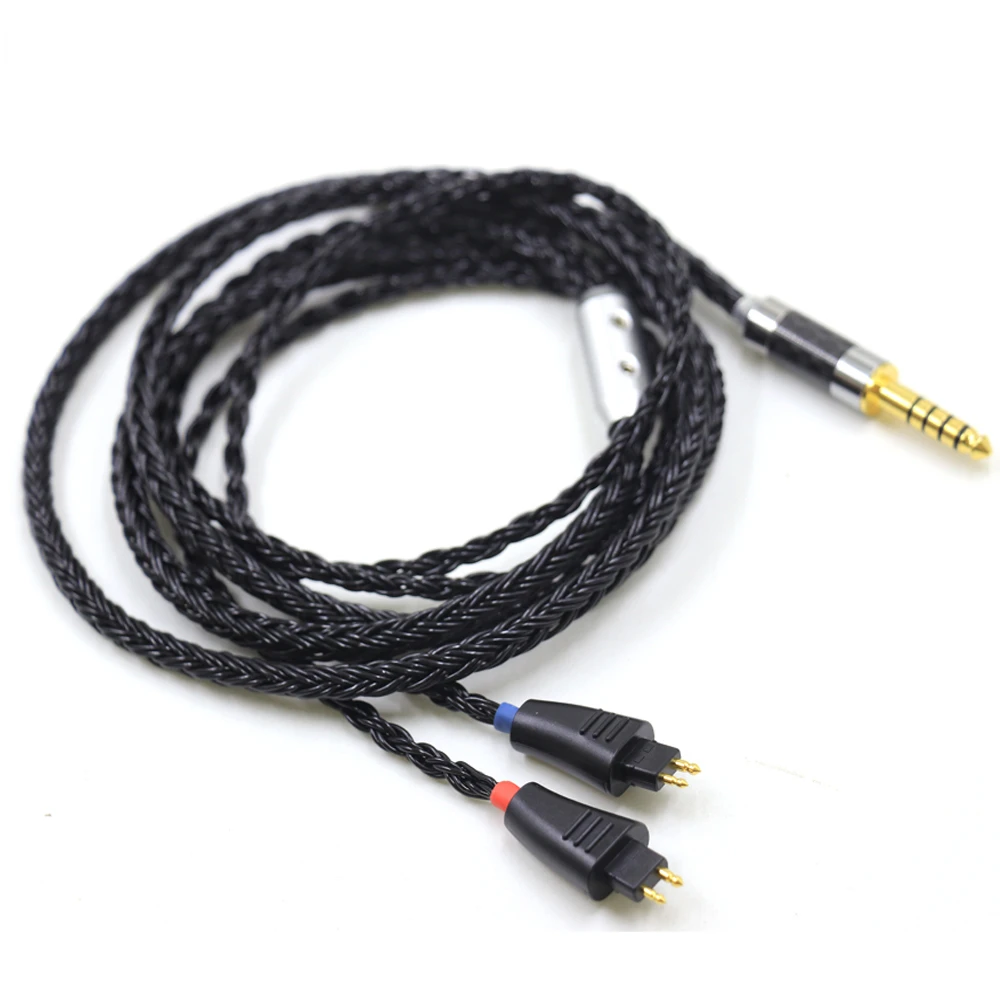Ярко-черный высококачественный 16-ядерный сменный кабель для наушников Fostex TH610 TH900