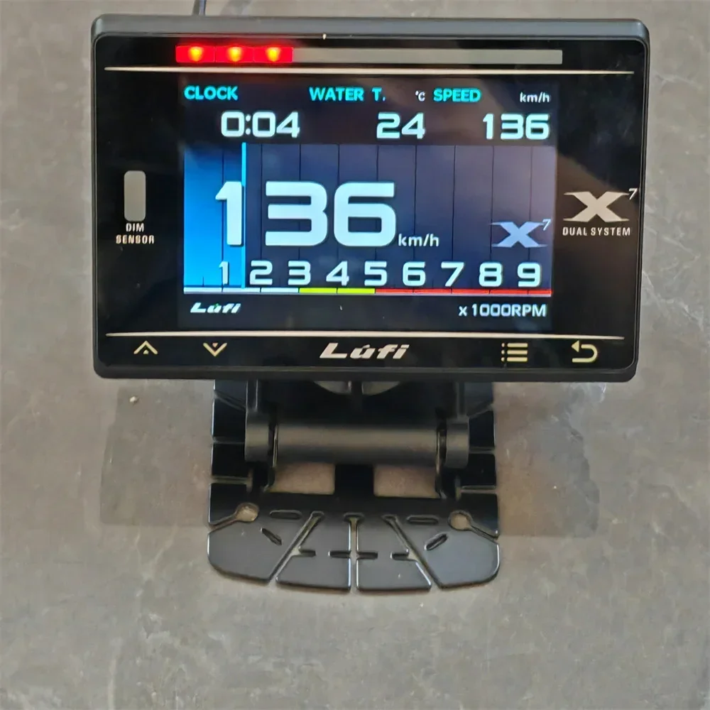Фото LUFI X7 Манометр GPS Проекционный дисплей Давление масла с турбонаддувом Температура масла G Значение Гироскоп ЖК-дисплей Автомобильный измеритель OBD2 №4