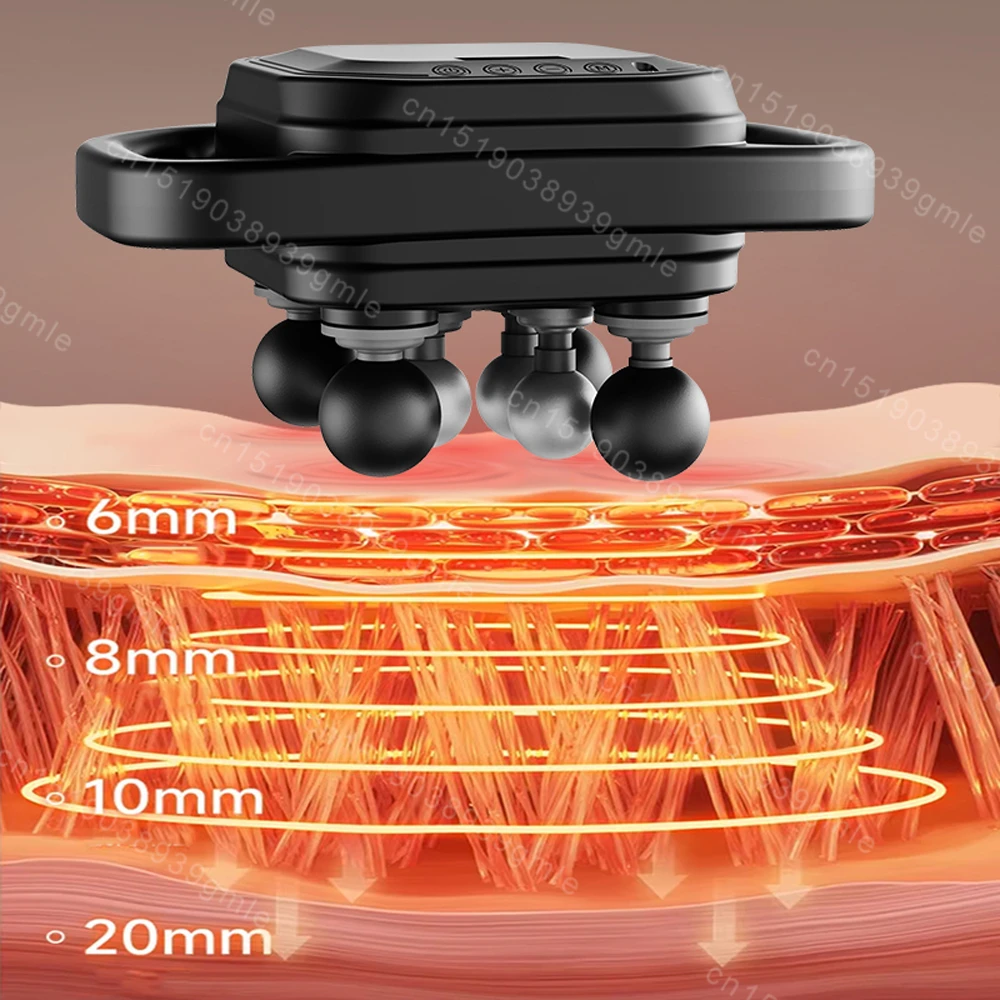 Электрический фасциальный пистолет массаж спины талии высокочастотный массажер