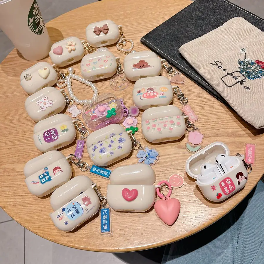 Чехол для Samsung Galaxy buds 3 милый мультяшный чехол роскошный силиконовый с цветами