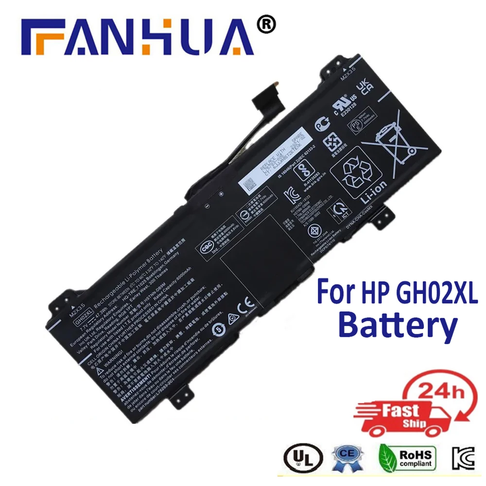 Nuova Batteria Per Laptop Hp Gh02Xl Hstnn-Db9M Ib9C Per Batteria Hp Chromebook 14A-Na0000Nd,Na0052Nd,X360 14A-Ca0000Nf,L75783-006