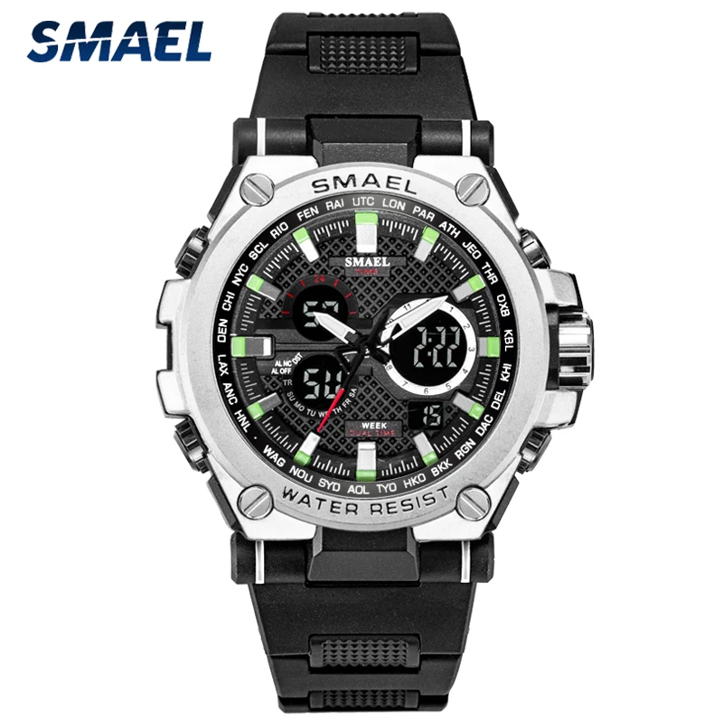

SMAEL 2022 Men Watches Military Sports Watch Men Chronograph Waterproof Silicone Army Watch Male Clock Relogio Masculino