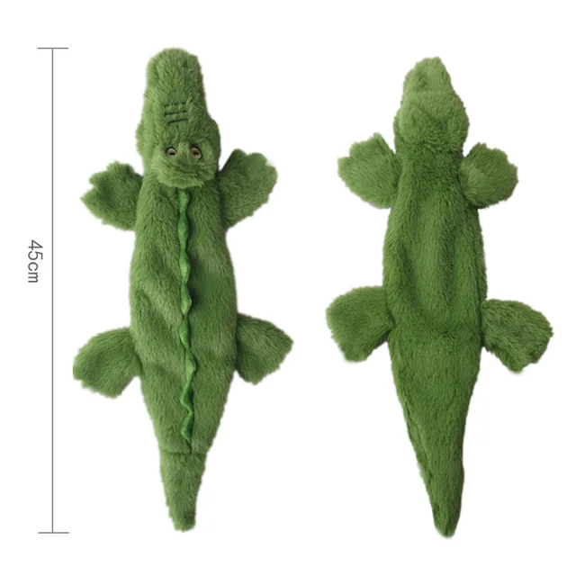 New Cute Plush Toys Squeak PetCrocodile Pig Elephant Animal Sound paper Plush Toy Dog Chew Squeaky Whistling Involved Dog Toys 3
