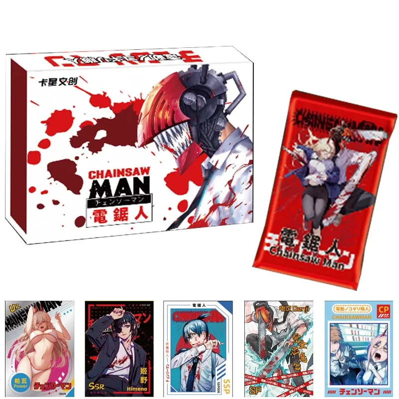 Chainsaw Man Card Hit Retro Comics Manuscript Rare Lsp Collection Cards Kids Birthday Gift Game Card Table Toy Family Xmas Gifts