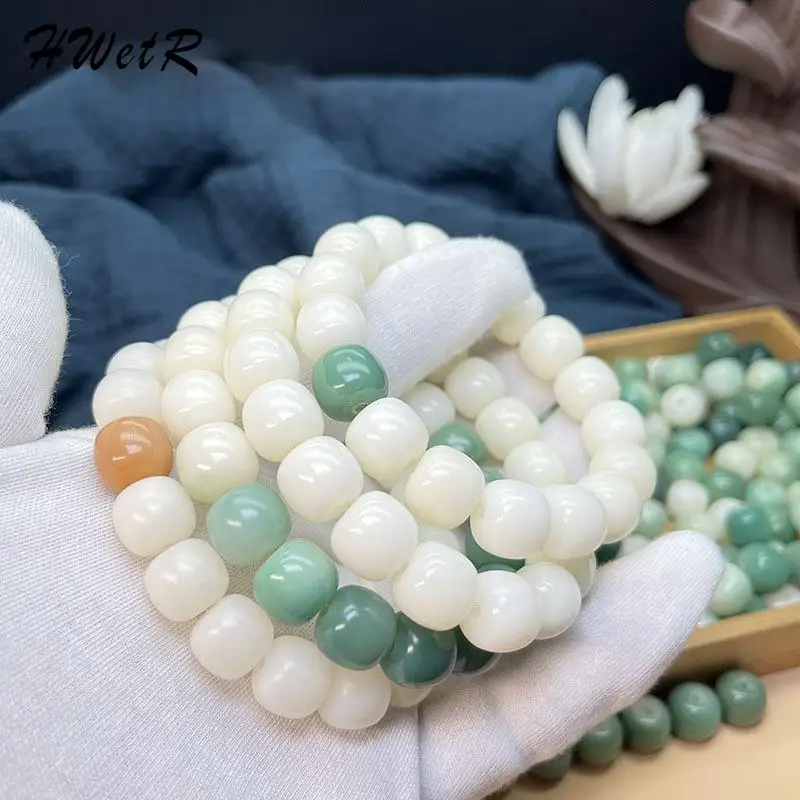 

1pc Natural Bodhi Root Bead Bracelet Buddha Beads Bangles Meditation Prayer Wrist Women & Men's Fashion Jewelry