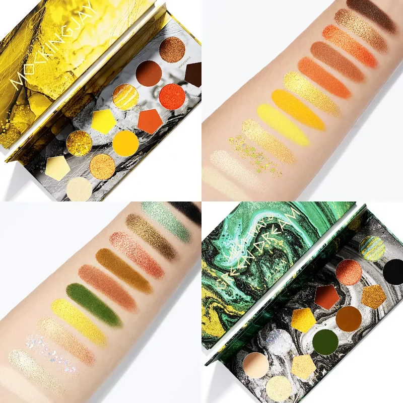 

NEW2023 12 Colors Ellesy Baked Eyeshadow Palette High-pigment Long-lasting Smooth Eye Shadow Powder 4 Styles Waterproof Eye Make