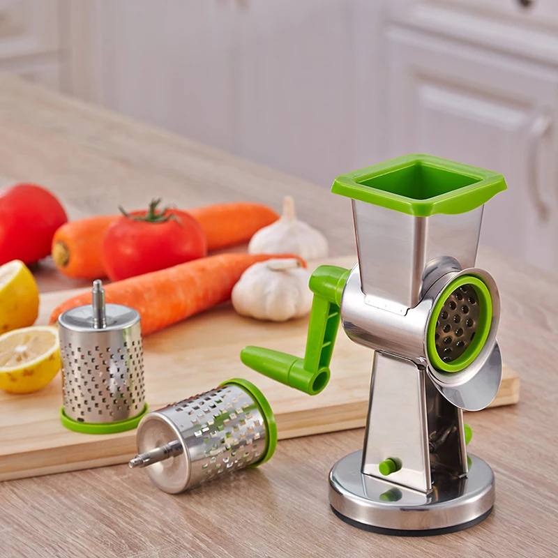 

Hand Crank Rotary Grater Kitchen Vegetable Tools Accessories Multifunctional Cutter Veggie Chopper Cheese Grinder küche 2022 Hot