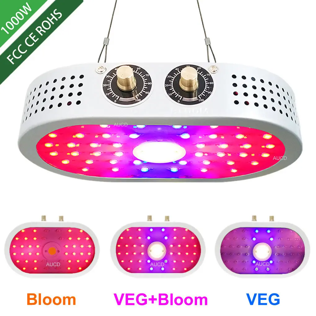 110W LED Dimmable Plant Flower Grow Lamps Lights Full Spectrum High-power For Indoor Greenhouse Growth Lighting Veg Bloom Light