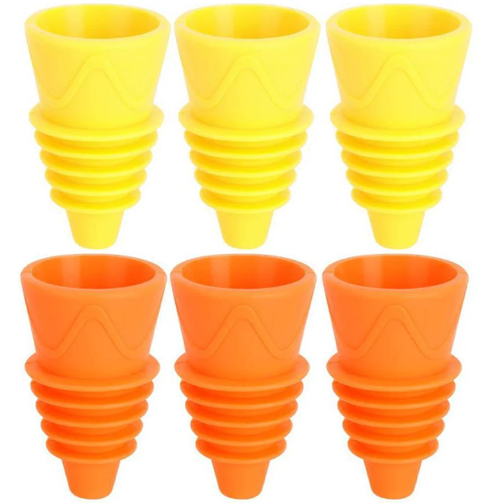 

6pcs Fly Catching Bottle Stopper Fruit Fly Cather Flytrap Fly Traps For House Indoor