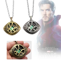 zxmj new retro necklace movie dr strange same pendant necklaces for men trend hiphop sweater chain popular necklaces jewelry