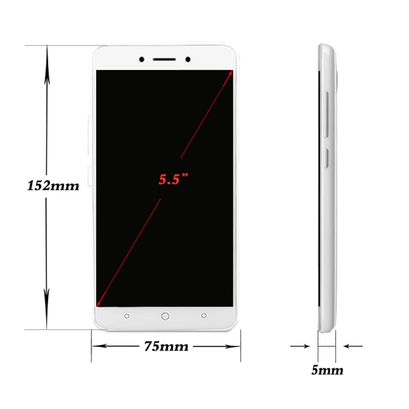 Happyhere A01 WCDMA GSM 5.5” cheap android phone for sale NFC snapdragon Touch 2023 new GPS Smartphone cheap Mobile Phones