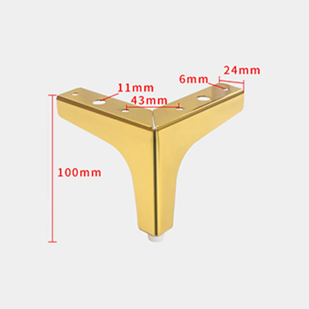 

Furniture Legs Light Luxury Three-Pronged Right-Angle Cabinet Feet Coffee Table Support Legs For Table Bed Chair Desk Dresser