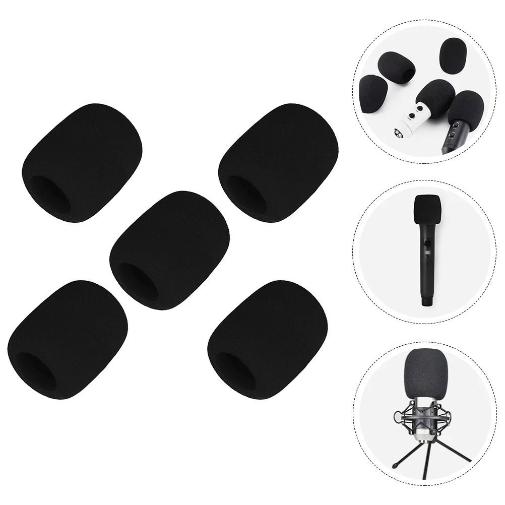 

5pcs Mic Wind Cover Headset Sanitary Cover Usb Microphone Mic Windscreen Microphone Windscreen Mic Cover Mic Covers
