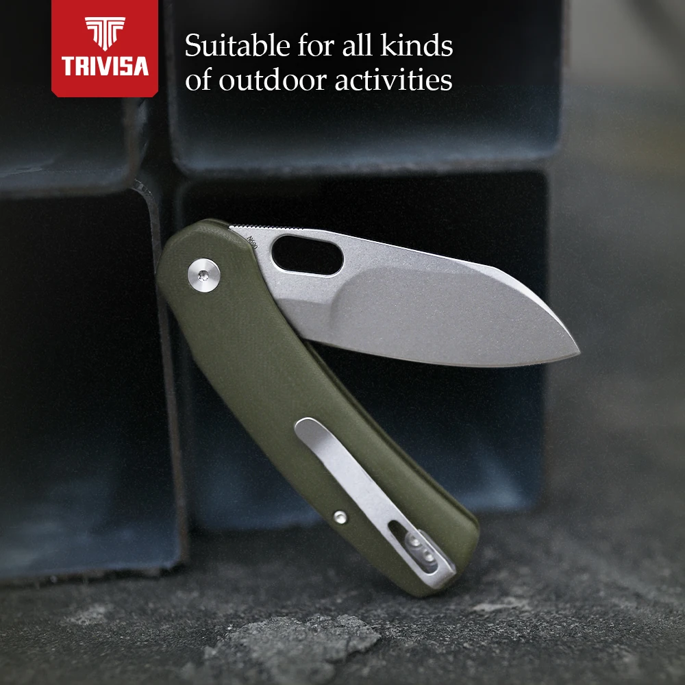 TRIVISA карманный складной нож ягненка EDC для кемпинга охоты тактический
