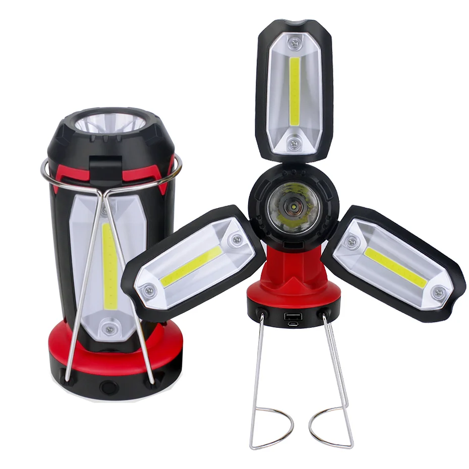 

LED Folding Work Light Handheld Searchlight LED Spotlights Rechargeable Searchlight Outdoor Spotlight Camping Lantern Flashlight