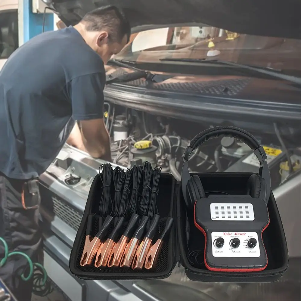 

Car Stethoscope Set Automotive Noise Detection Finder Tester Multi-Channel Car Electronic Stethoscope Repairs Tool