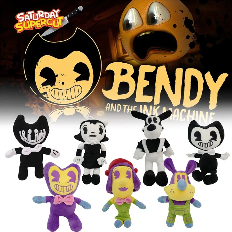 

Новинка, кукла-Бенди и плюшевая чернильная машинка, игрушки, мягкие игрушки для Хэллоуина, триллер, плюшевая игрушка, плюшевая кукла, мягкие ...