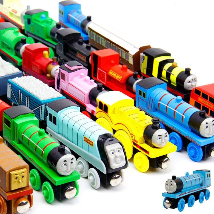 Фото Томас и друзья деревянный поезд карманная игрушка Gorden Diesel Molley Lady Toby Rail Томас модель поезда игрушка для детей подарок на день рождения №2
