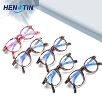 henotin 5 pack reading glasses men women with printed flower frame spring hinge hd presbyopia optical manifier eyeglasses 0600