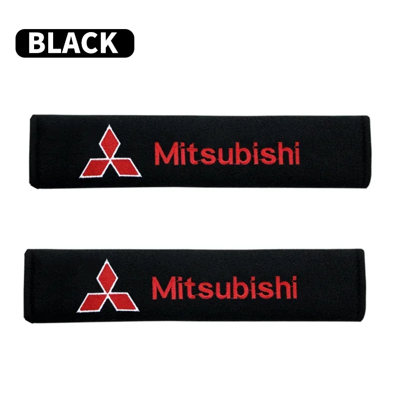 

Наплечная подушка для ремня безопасности автомобиля, 1/2 шт., защитный чехол, автомобильные аксессуары для Mitsubishi Outlander Lancer 10 9 ASX RALLIART Eclipse L200