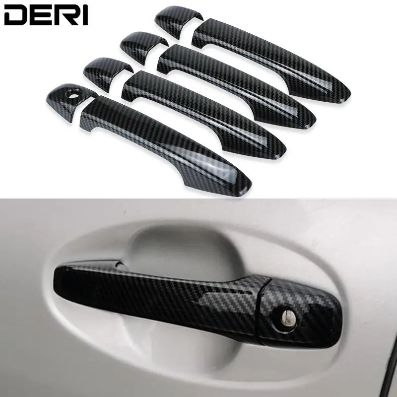 

8Pcs Carbon Fiber Exterior Car Door Handle Grab Cover Trim For Subaru WRX STi 2015 2016 2017 2018 2019 2020 2021 Sticker Styling