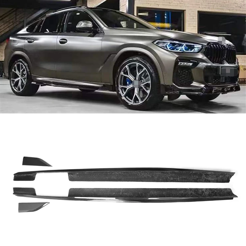 

Для BMW G06 X6 2019 2020 2021 2022 задний карбоновый бампер боковые юбки спойлер передний сплиттер 2019 + X6 G06 автомобильные бамперы из углеродного волокна